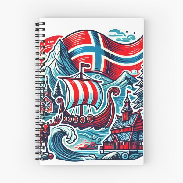 Item preview, Norway Reindeer Viking Souvenir – Nordic Travel Art designed and sold by ChicClicker.
