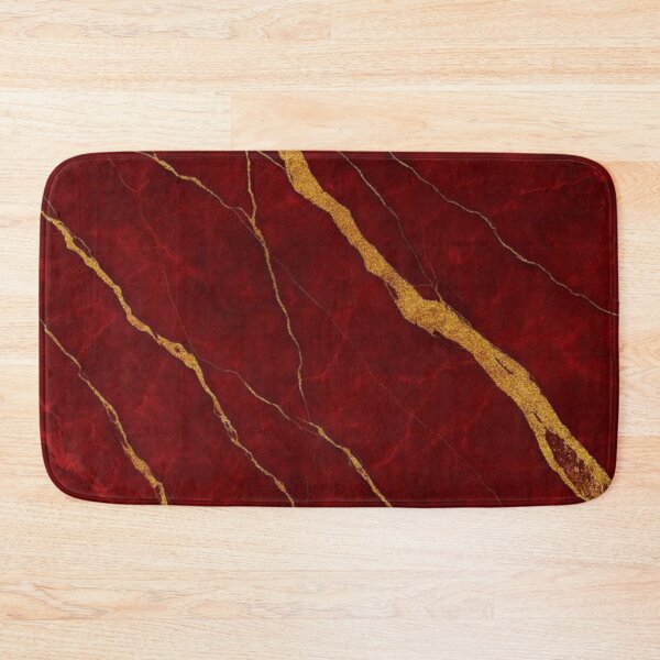 Item preview, Abstract Red and Gold Marble Design designed and sold by ZedColors.