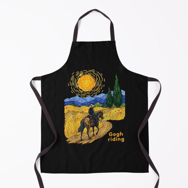 Item preview, Gogh Riding Funny Van Gogh Horse Starry Night Cowboy designed and sold by ArtByimamS.