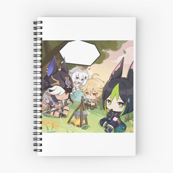 Item preview, Tighnari, Cyno, Aether and Paimon designed and sold by Lauwuuh.