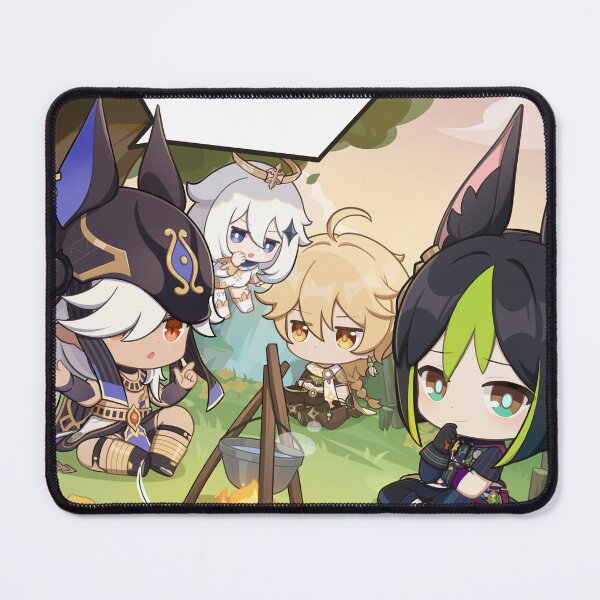 Item preview, Tighnari, Cyno, Aether and Paimon designed and sold by Lauwuuh.