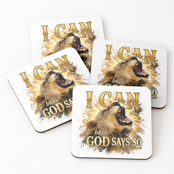 Item preview, I CAN bkos GOD SAYS SO - Faith-filled courage motivation designed and sold by El-RoiDesigns.
