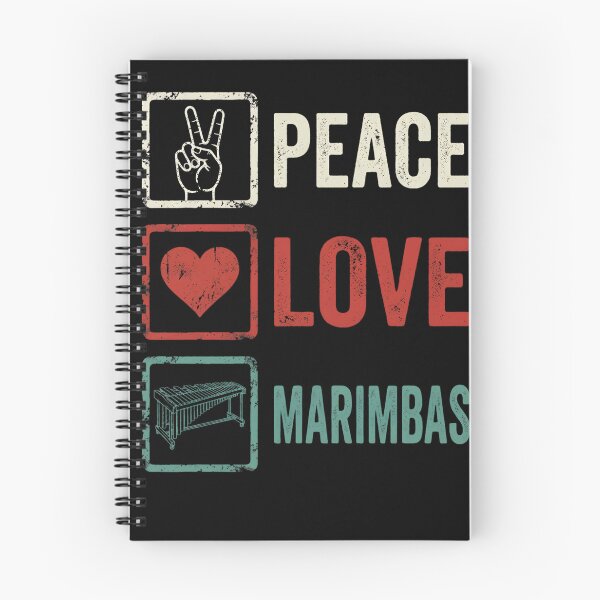 Item preview, Peace Love Marimbas Marimba Player Musician designed and sold by w66aboo.