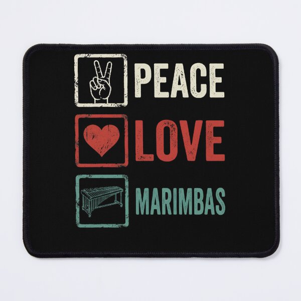 Item preview, Peace Love Marimbas Marimba Player Musician designed and sold by w66aboo.