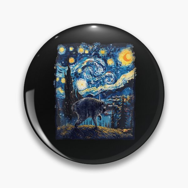 Item preview, Jimothy Viral Raccoon Starry Night Van Gogh Art Seattle Meme  designed and sold by ArtByimamS.