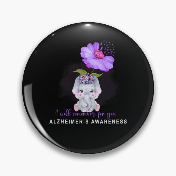 Item preview, I Will Remember for You Alzheimer’s Awareness Elephant designed and sold by fidelmeyer.