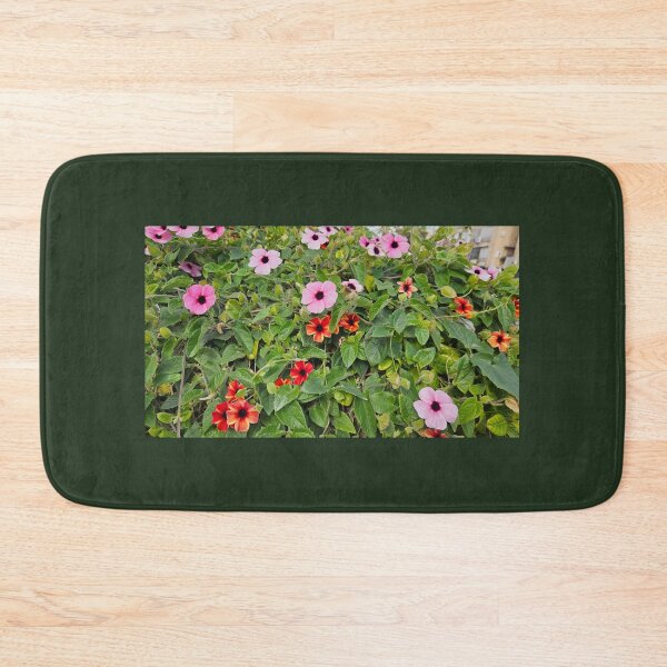 Item preview, Vibrant Black-Eyed Susan Vine - Pink and Orange Floral Carpet designed and sold by Yanshuf.