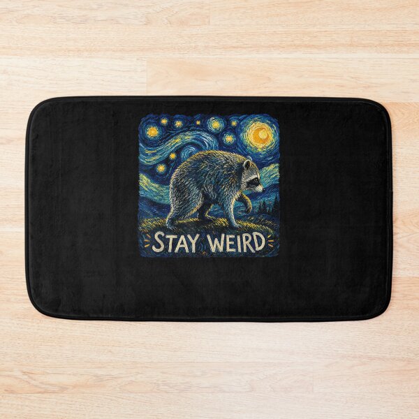 Item preview, Stay Weird Jimothy Raccoon Van Gogh  designed and sold by ArtByimamS.