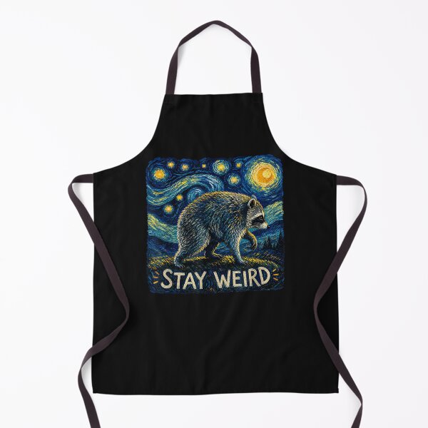 Item preview, Stay Weird Jimothy Raccoon Van Gogh designed and sold by ArtByimamS.