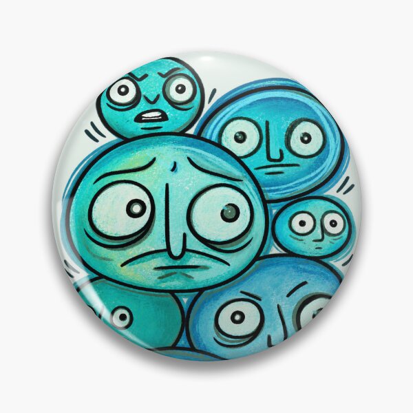 Item preview, Teal Weird Faces Retro Doodle Art designed and sold by lalatrash.