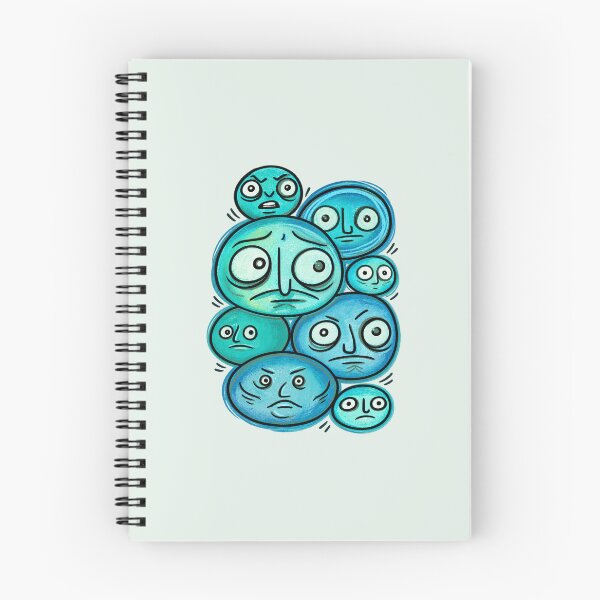 Item preview, Teal Weird Faces Retro Doodle Art designed and sold by lalatrash.