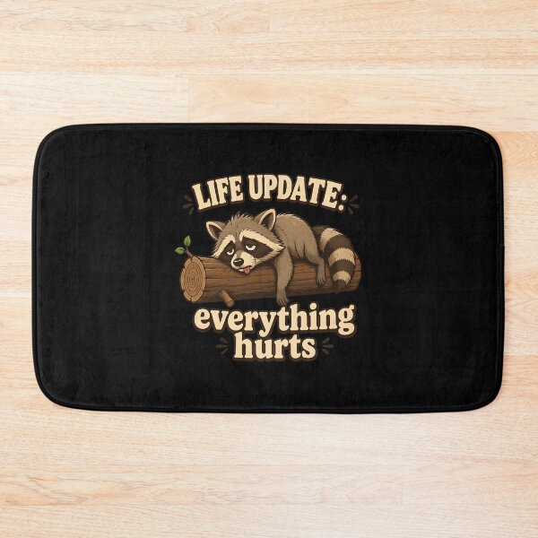 Item preview, Life Update Raccoon Everything Hurts designed and sold by leocreatives.