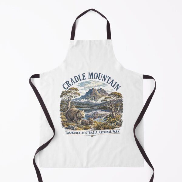Item preview, Cradle Mountain Tasmania National Park Art Wombat Family Dove Lake Vintage designed and sold by Yellowriversss.