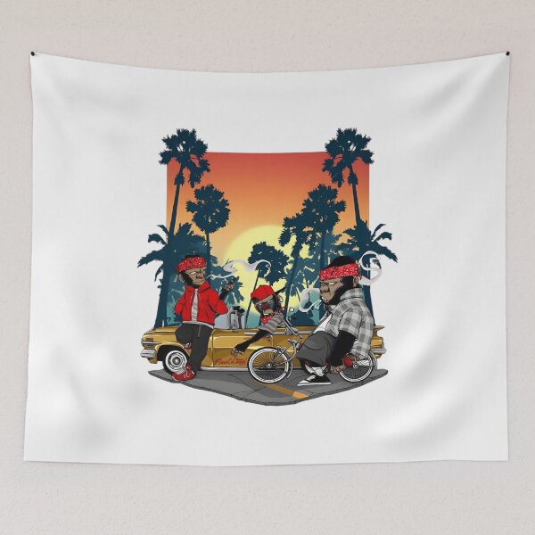 Item preview, West Coast Lowrider Chimp Life designed and sold by aTiredWitchArt.