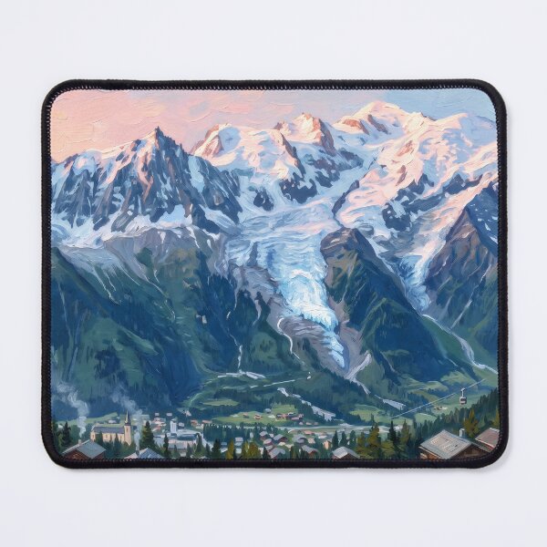 Item preview, Mont Blanc Above the Chamonix Valley designed and sold by RedPeaStudio.