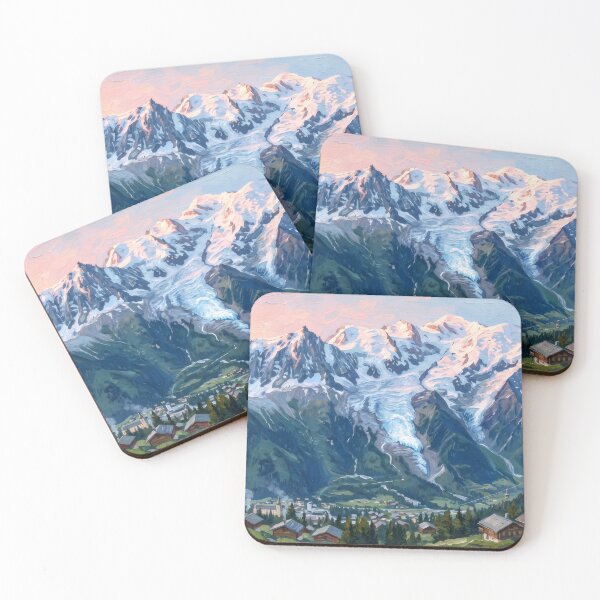 Item preview, Mont Blanc Above the Chamonix Valley designed and sold by RedPeaStudio.