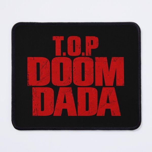 Item preview, T.O.P DOOM DADA – Distressed Red Typography designed and sold by New Moon Inspiration.