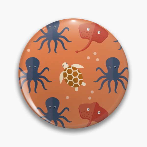 Item preview, Ocean adventures on orange designed and sold by reneesillus.