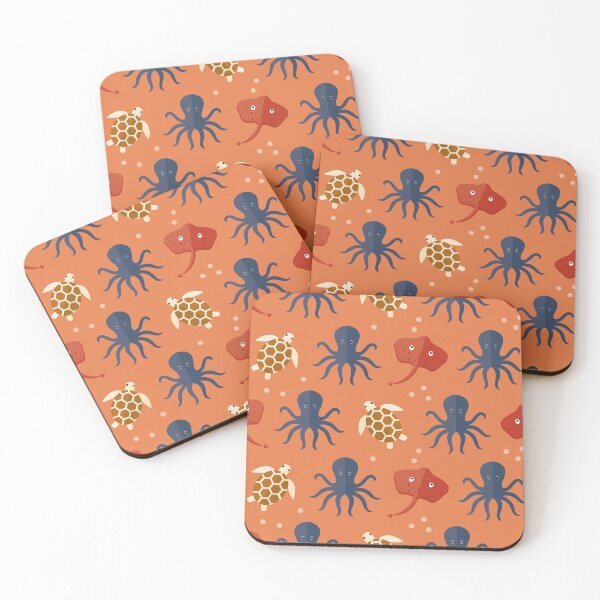 Item preview, Ocean adventures on orange designed and sold by reneesillus.
