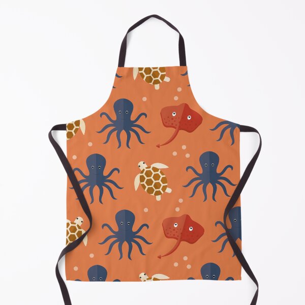 Item preview, Ocean adventures on orange designed and sold by reneesillus.