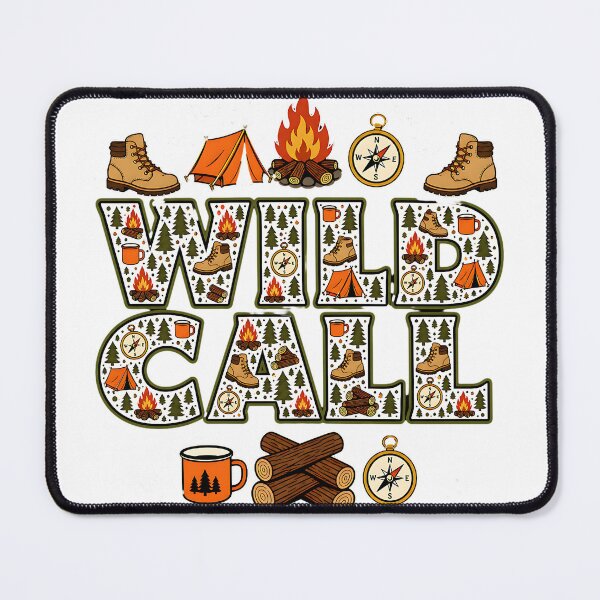 Item preview, Campfire Forest Adventure Retro Outdoor Design designed and sold by LinaDesign Store.
