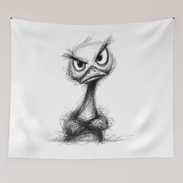 Item preview, Grumpy Duckie Doodle designed and sold by BRETT'S ART STUDIO.