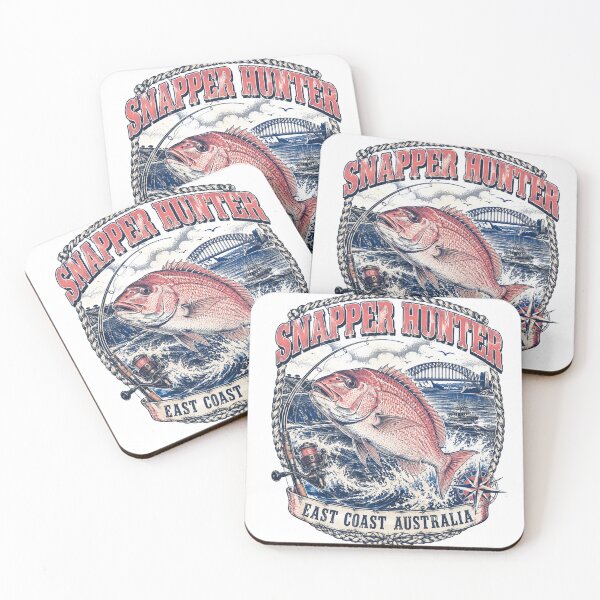 Item preview, Snapper Hunter East Coast Australia Sydney Harbour Snapper Fishing Vintage Badge designed and sold by Yellowriversss.