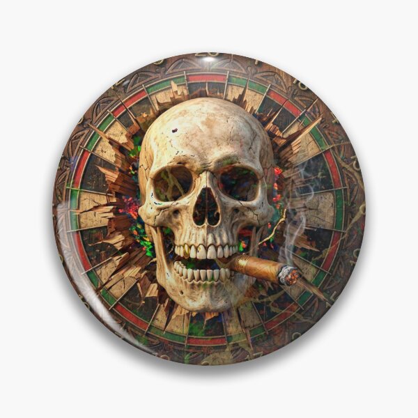 Artikelvorschau, Ein Totenkopf im Reich des Darts und des schwarzen Opals entworfen und verkauft von Segasprojects.