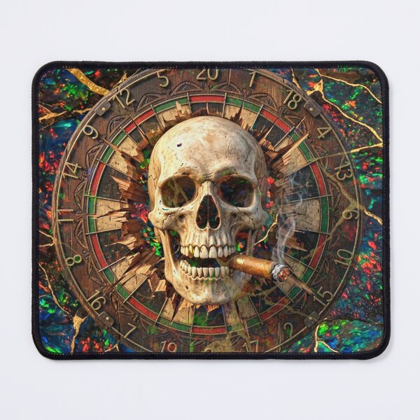 Item preview, A skull in the realm of darts and black opal designed and sold by Segasprojects.