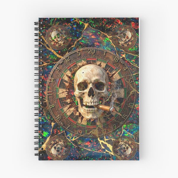 Item preview, A skull in the realm of darts and black opal designed and sold by Segasprojects.