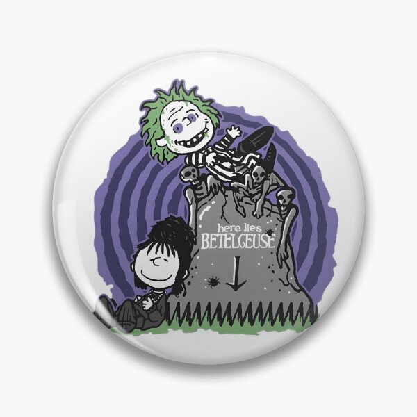 Item preview, Beetlejuice & Lydia Peanuts Style designed and sold by aTiredWitchArt.