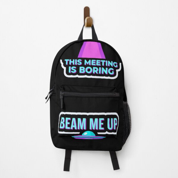 Item preview, Beam Me Up UFO Graphic Saying "This Meeting Is Boring" — Funny Office Meeting T-Shirt Design designed and sold by KanDa-Shop.