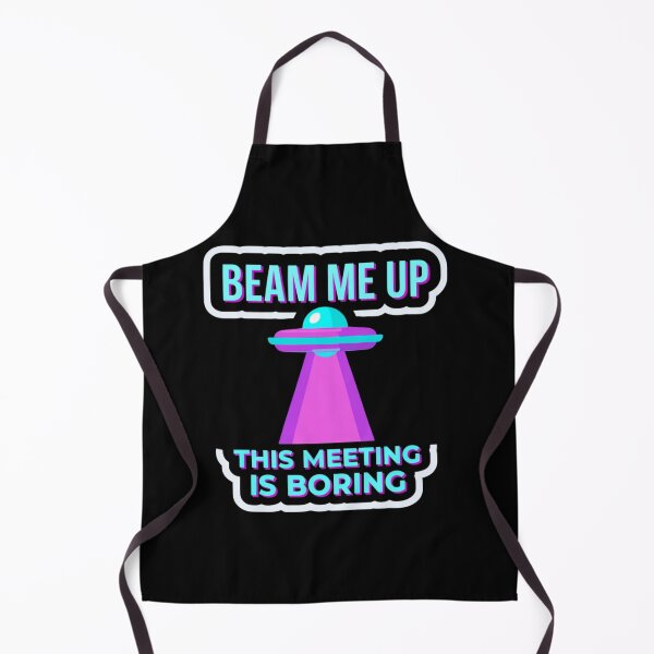 Item preview, Beam Me Up UFO Graphic Saying "This Meeting Is Boring" — Funny Office Meeting T-Shirt Design designed and sold by KanDa-Shop.