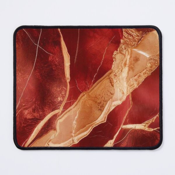 Item preview, Abstract Red and Gold Marble Design designed and sold by ZedColors.