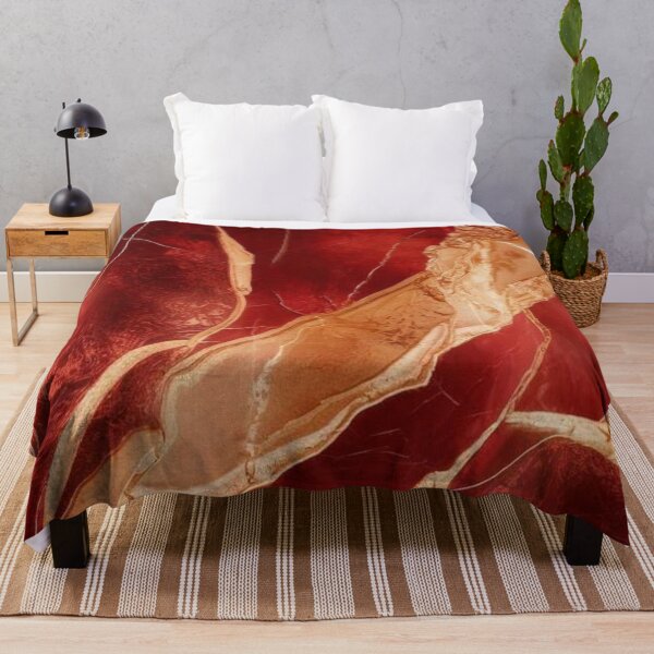 Item preview, Abstract Red and Gold Marble Design designed and sold by ZedColors.