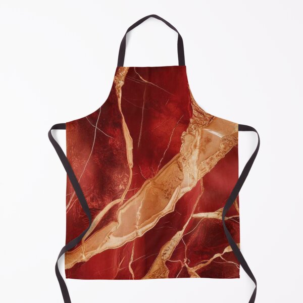 Item preview, Abstract Red and Gold Marble Design designed and sold by ZedColors.