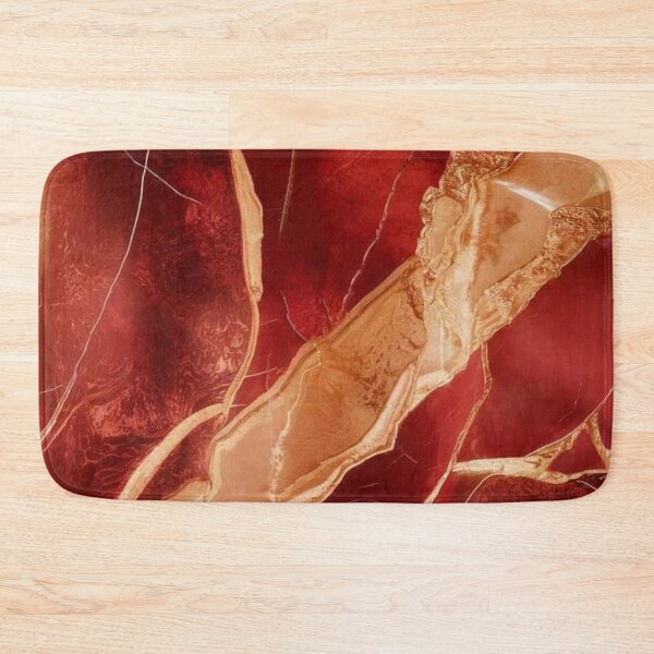 Item preview, Abstract Red and Gold Marble Design designed and sold by ZedColors.