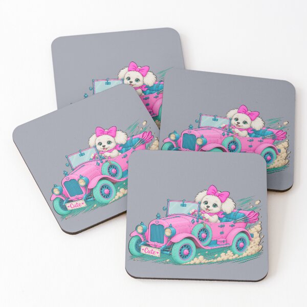Item preview, Cute Ride – Vintage Puppy Roadster designed and sold by Aimetoi.