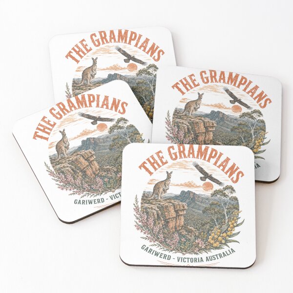Item preview, The Grampians Gariwerd Victoria Art Kangaroo Cliff National Park Vintage designed and sold by Yellowriversss.