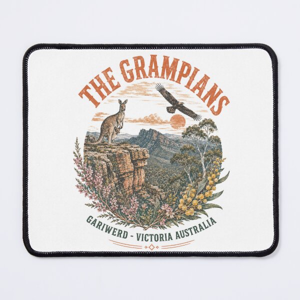 Item preview, The Grampians Gariwerd Victoria Art Kangaroo Cliff National Park Vintage designed and sold by Yellowriversss.