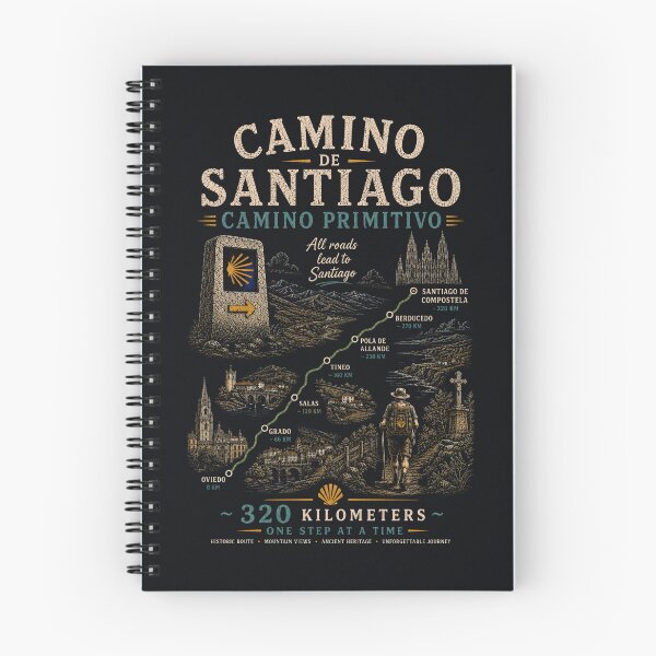 Aperçu de l'œuvre Camino Primitivo - Camino de Santiago créée et vendue par GoodOldVintage.