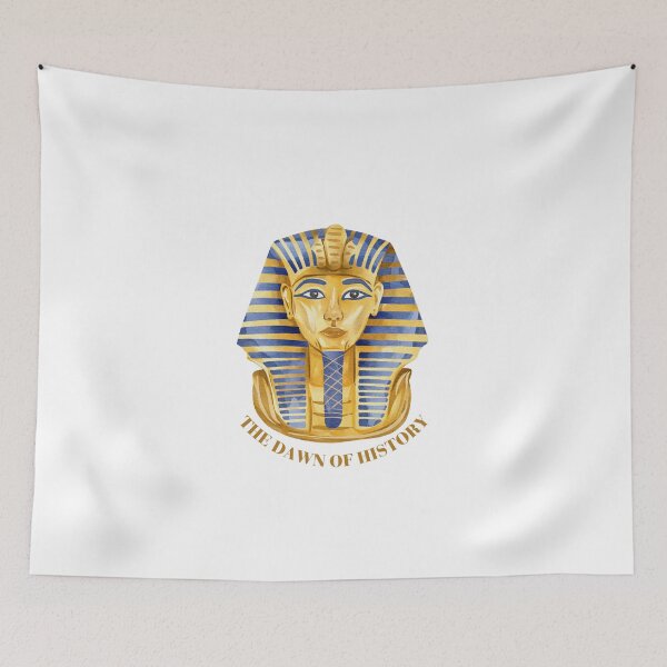 Item preview, The Dawn Of History - King Tut Ancient Egypt Watercolor Art designed and sold by rizq maghawry.