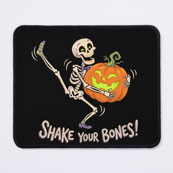 Item preview, Shake Your Bones Dancing Skeleton Halloween Pumpkin designed and sold by Sekla-Studio.
