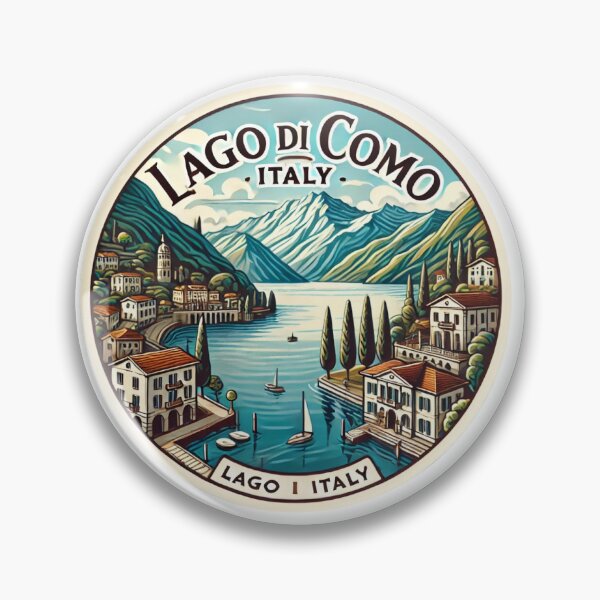 Item preview, Lake Como Italy – Alpine Lake Travel Art designed and sold by ChicClicker.