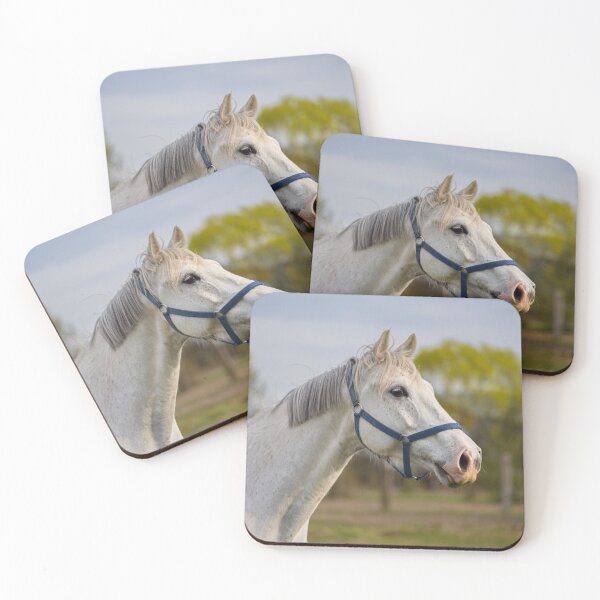 Item preview, Beautiful White Horse Portrait in Nature designed and sold by Rogi74.