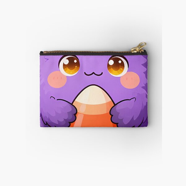 Item preview, Cute Fluffy Violet Monster with Candy Corn Icon designed and sold by pumsquare.