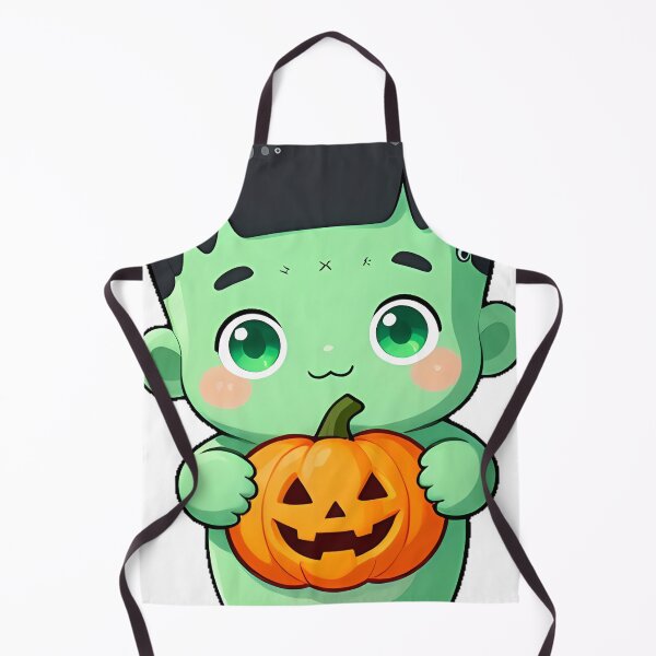 Item preview, Cute Baby Frankenstein Monster with Pumpkin Icon designed and sold by pumsquare.