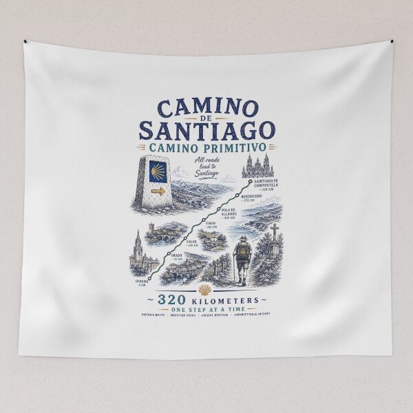 Item preview, Camino Primitivo - Camino de Santiago designed and sold by GoodOldVintage.