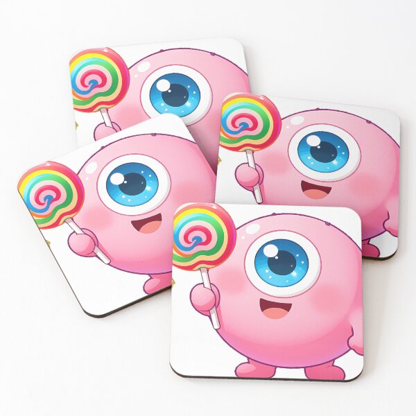 Item preview, Cute One-Eyed Cyclops Monster with Lollipop Icon designed and sold by pumsquare.