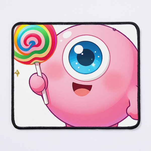 Item preview, Cute One-Eyed Cyclops Monster with Lollipop Icon designed and sold by pumsquare.
